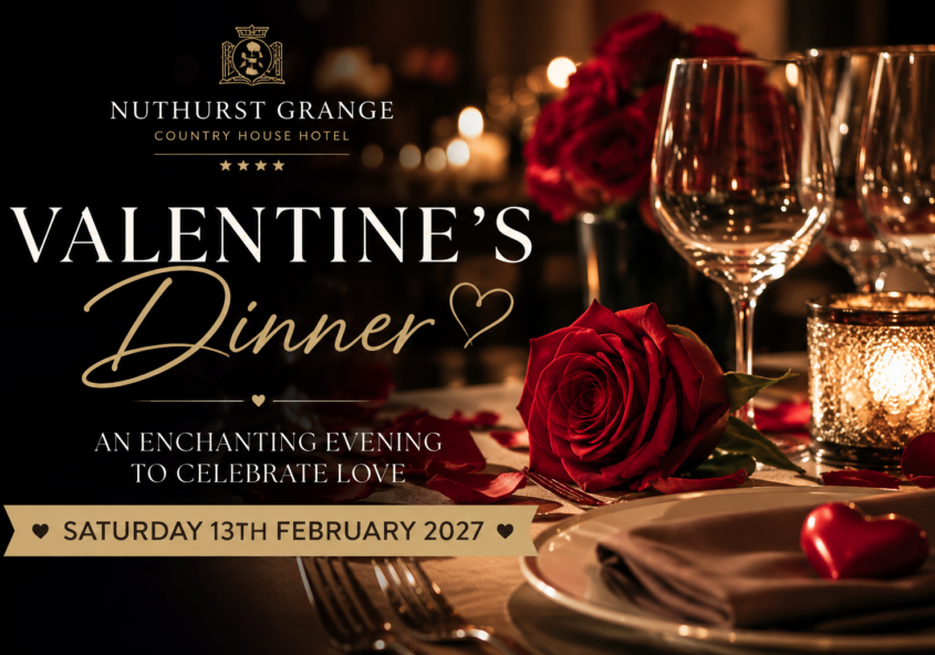 Valentine’s Dinner at Nuthurst Grange